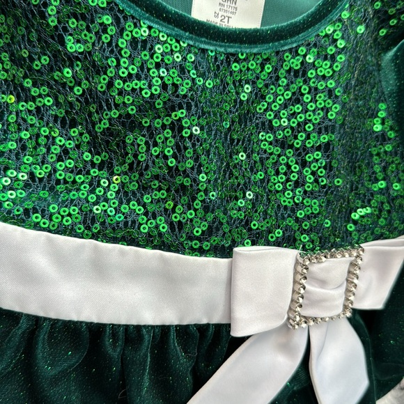 2T BONNIE JEAN CHRISTMAS DRESS - Picture 2 of 4